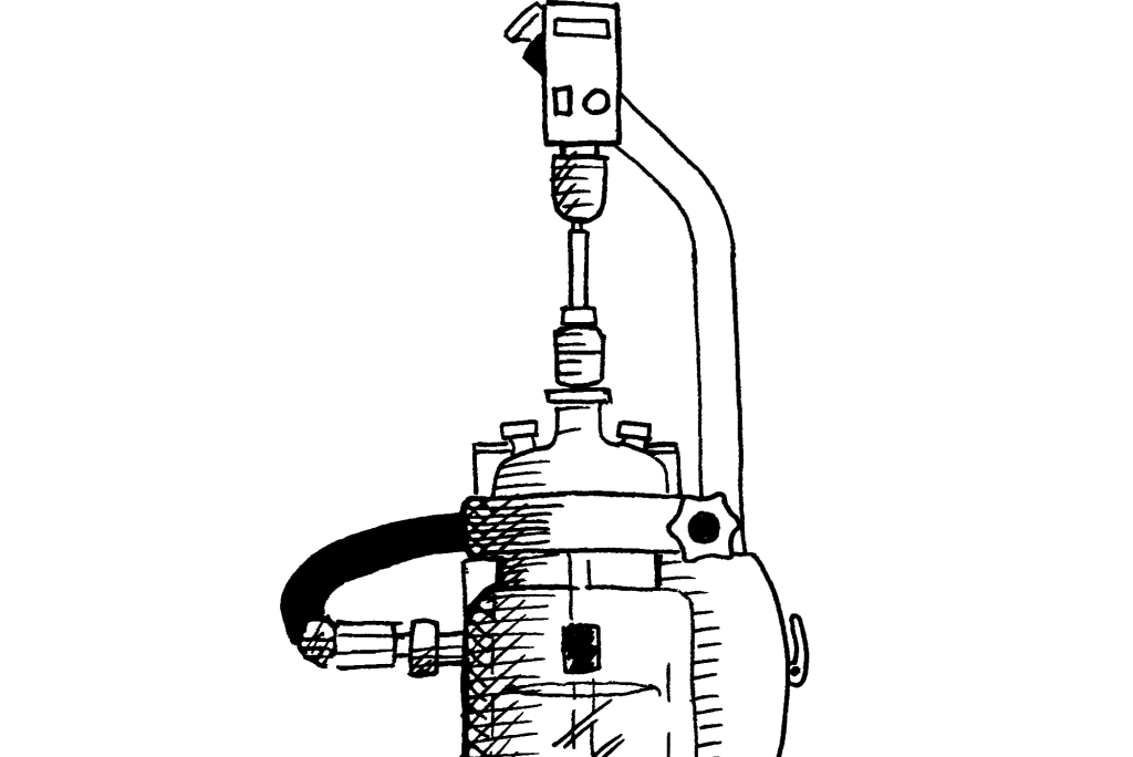 A sketch of the Syrris Orb jacketed reactor