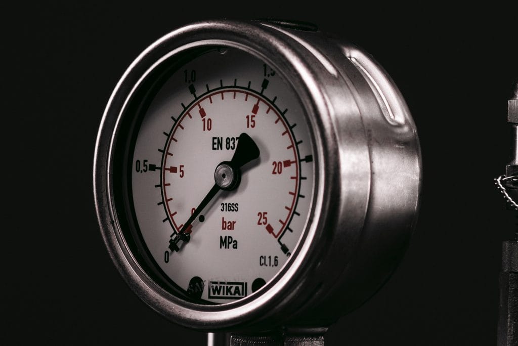 A photograph of the Chemisens Calorimeter Pressure Meter