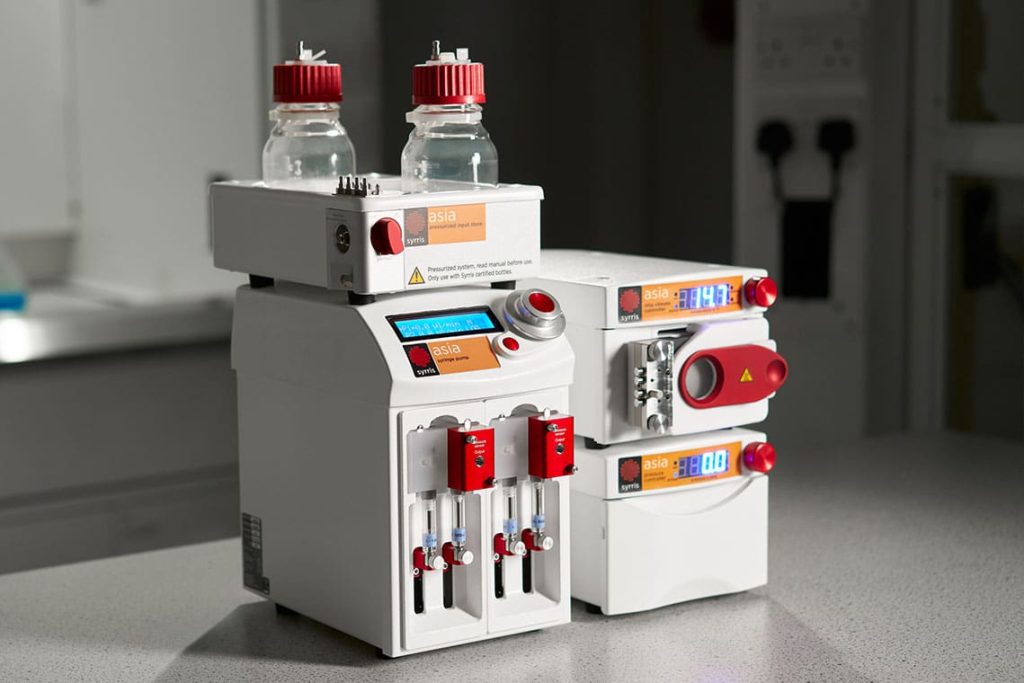 Syrris Asia Starter Flow Chemistry System with Asia Pressurized Input Store