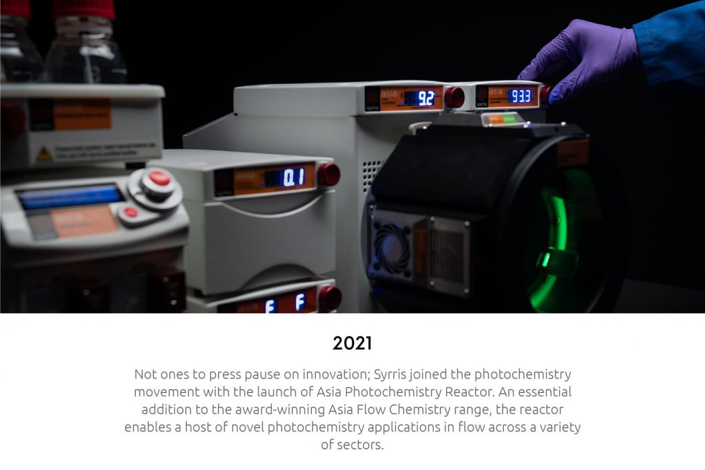 Syrris 2021, launch of Asia Photochemistry Reactor