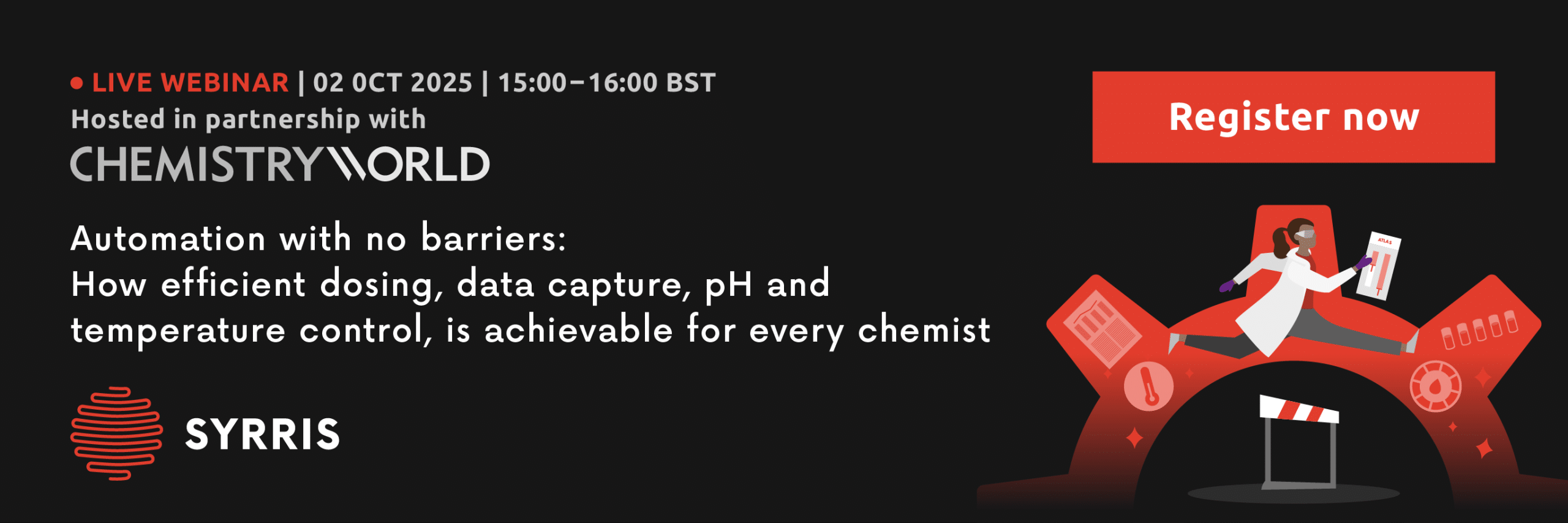 Syrris Chemistry World Webinar Feature Image